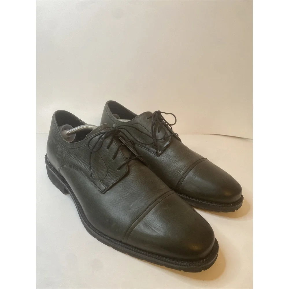 Neil M Shoes Brown Casual Dress Oxford Derby Cap Toe Lace-Up Men 12 D Leather